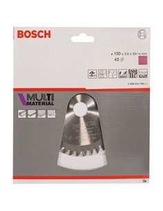 Hoja de sierra circular Multi Material 130 x 20/16 x 2,0 mm 42