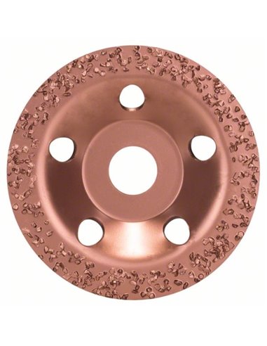 Vaso de amolar de metal duro 115 x 22,23 mm grueso, plano