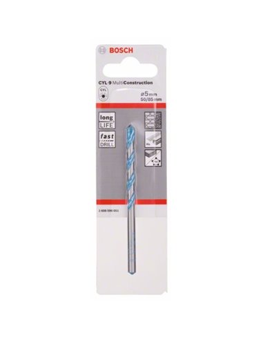 Brocas multiuso CYL-9 Multi Construction 5 x 50 x 85 mm, d 4,5 mm