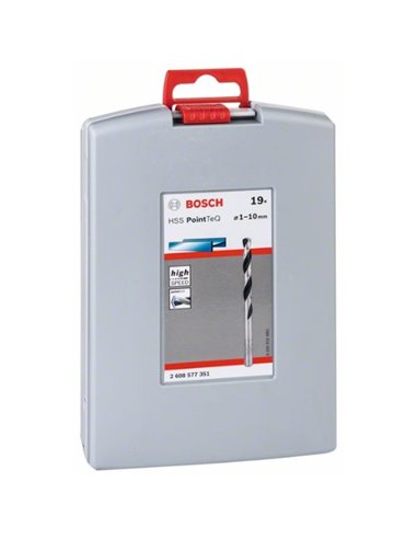 Set ProBox de 19 brocas helicoidales HSS PointTeQ de 1 - 10 mm