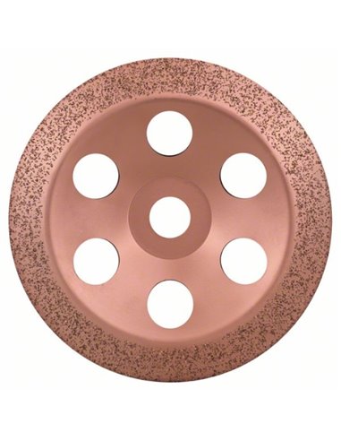 Vaso de amolar de metal duro 180 x 22,23 mm fino, inclinado