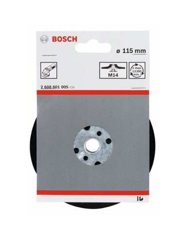 Plato de soporte estándar M14 de 115 mm