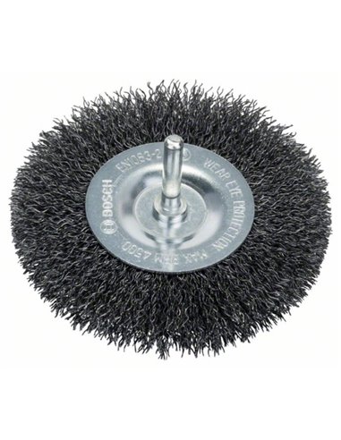 Rueda de alambre, ondulado, acero 100x0,3 mm