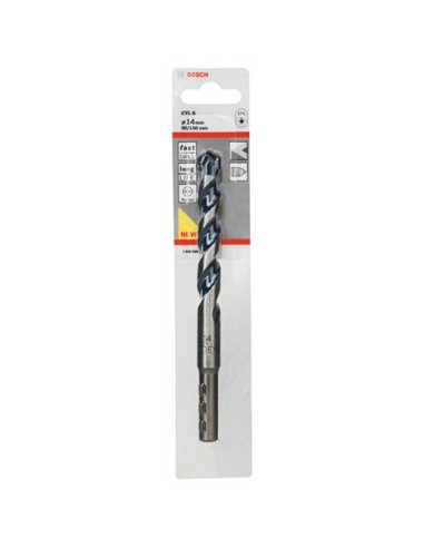 Brocas para hormigón CYL-5 14 x 90 x 150 mm