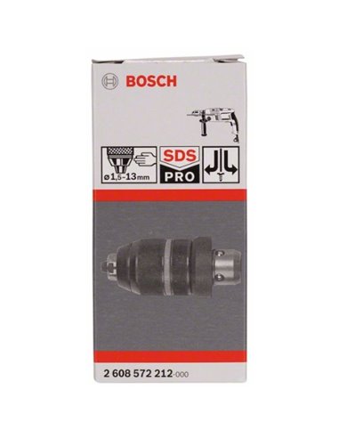 Portabrocas de sujeción rápida con adaptador 1,5-13 mm, SDS plus