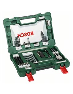 Maletín V-line de 68 unidades para taladrar y atornillar, con navaja plegable, barra imantada y atornillador angular