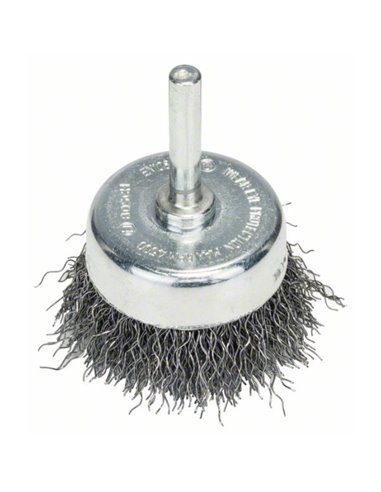 Cepillo de vaso, ondulado, acero 50x0,3 mm