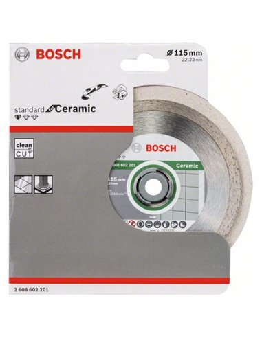 Disco tronzador de diamante Standard for Ceramic 115 x 22,23 x 1,6 x 7 mm