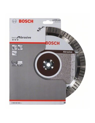 Disco de corte de diamante Best for Abrasive 230 x 22,23 x 2,4 x 15 mm