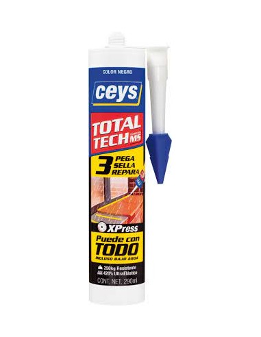 CEYS TOTAL TECH NEGRO CARTUCHO 290ML