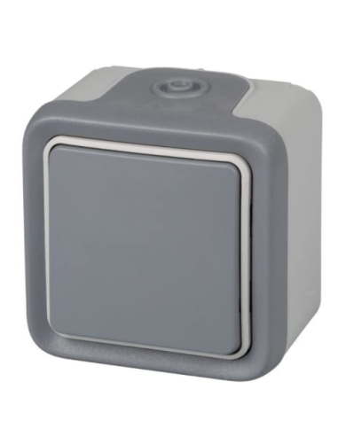 Pulsador PLEXO Superficie Gris