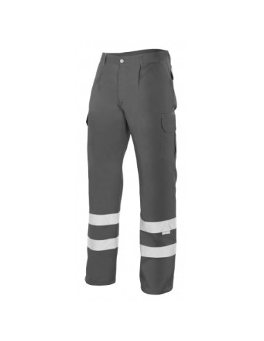 PANTALON CON CINTAS MULTIBOLSILLOS gris