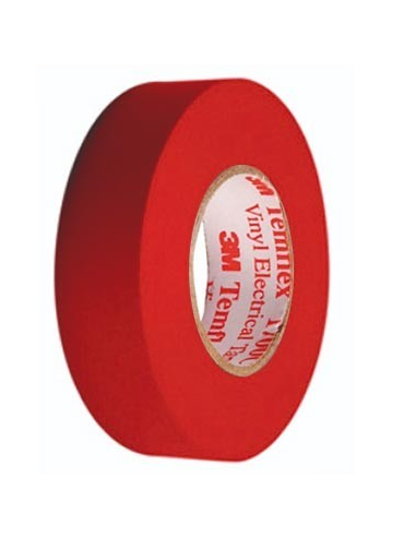 CINTA ADHESIVA ELECT. 19MMX20M Rojo