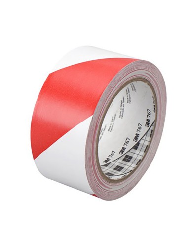 CINTA VINILO SEG. ROJO/BLANCO 33X50